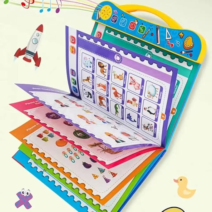 Interactive Musical English Learning Book for Kids | Phonics, ABC, Numbers & Educational Talking Book
