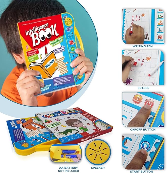 Interactive Musical English Learning Book for Kids | Phonics, ABC, Numbers & Educational Talking Book