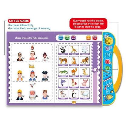 Interactive Musical English Learning Book for Kids | Phonics, ABC, Numbers & Educational Talking Book