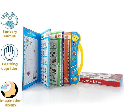 Interactive Musical English Learning Book for Kids | Phonics, ABC, Numbers & Educational Talking Book