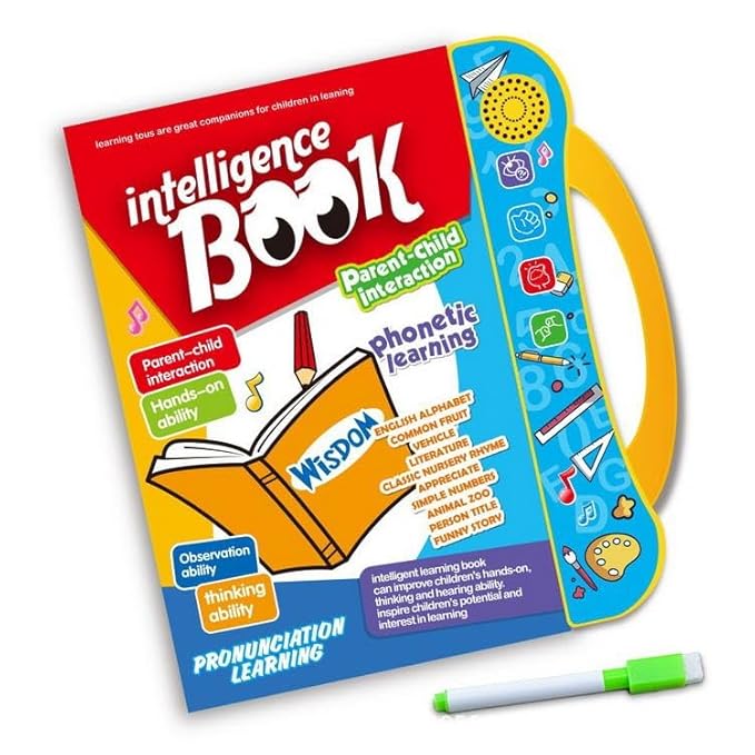 Interactive Musical English Learning Book for Kids | Phonics, ABC, Numbers & Educational Talking Book