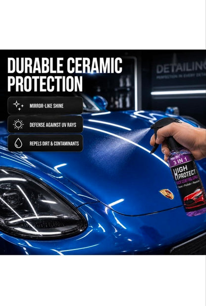 Hydrophobic Nano Coating Polish Spray for Cars, Bikes & Motorcycles | Scratch Remover & Shine (Pack of 2)